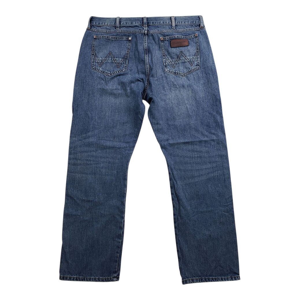Wrangler Retro Slim Straight Mens 36x30 Denim Western Rodeo Ranch 100% Cotton - Picture 8 of 10